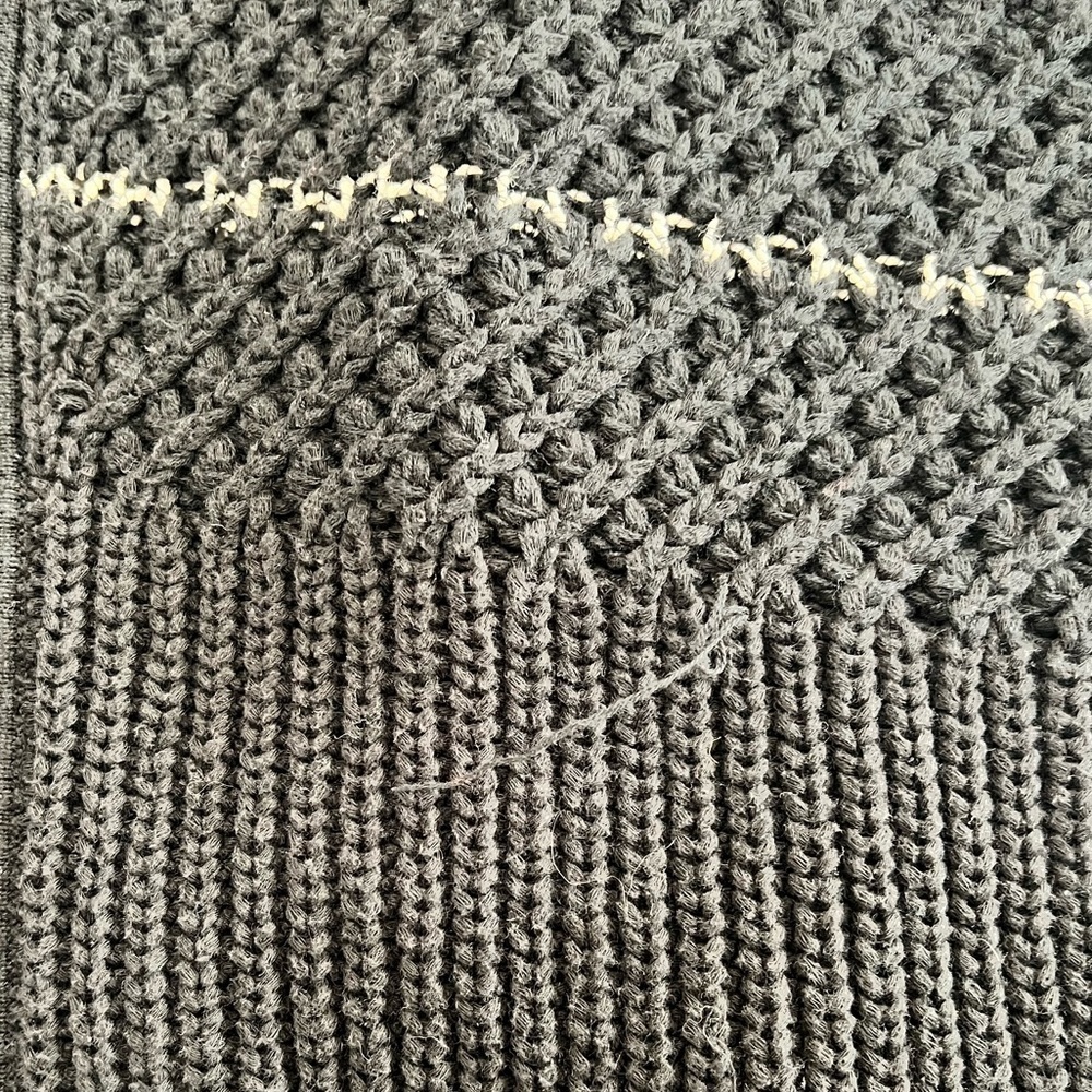 Joie Jolana Black, Grey, White Knitted Cardigan with elbow Sleeves Size M/L - Picture 8 of 15
